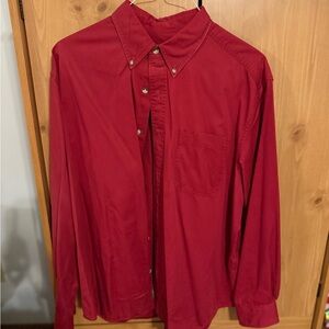 Eddie Bauer Classic Red Men's Shirt